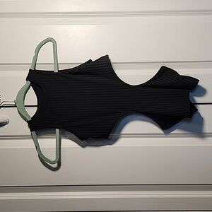 Black side cutout shirt